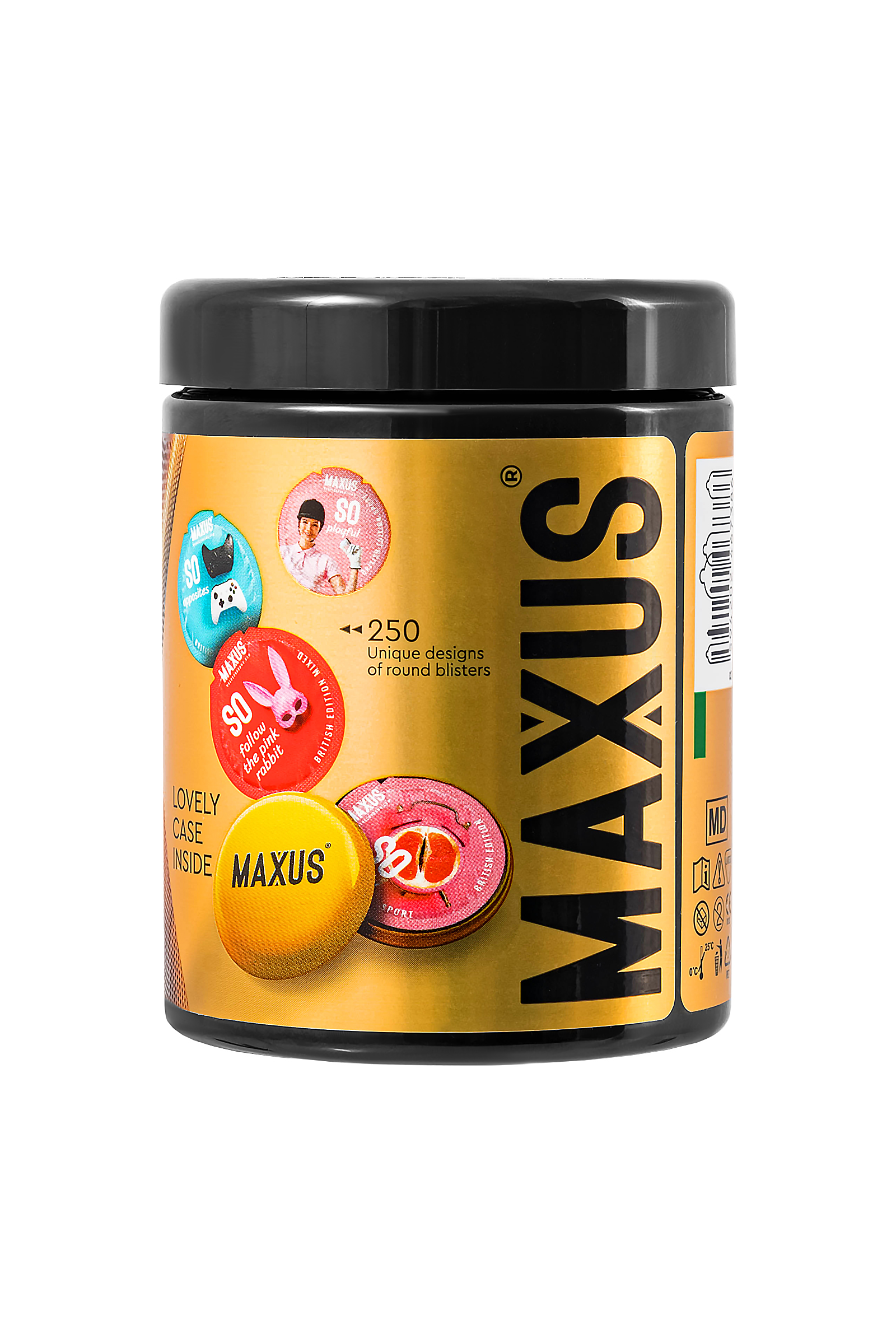 Презервативы Maxus 003, ультро-тонкие, латекс, железный кейс, 3 шт.