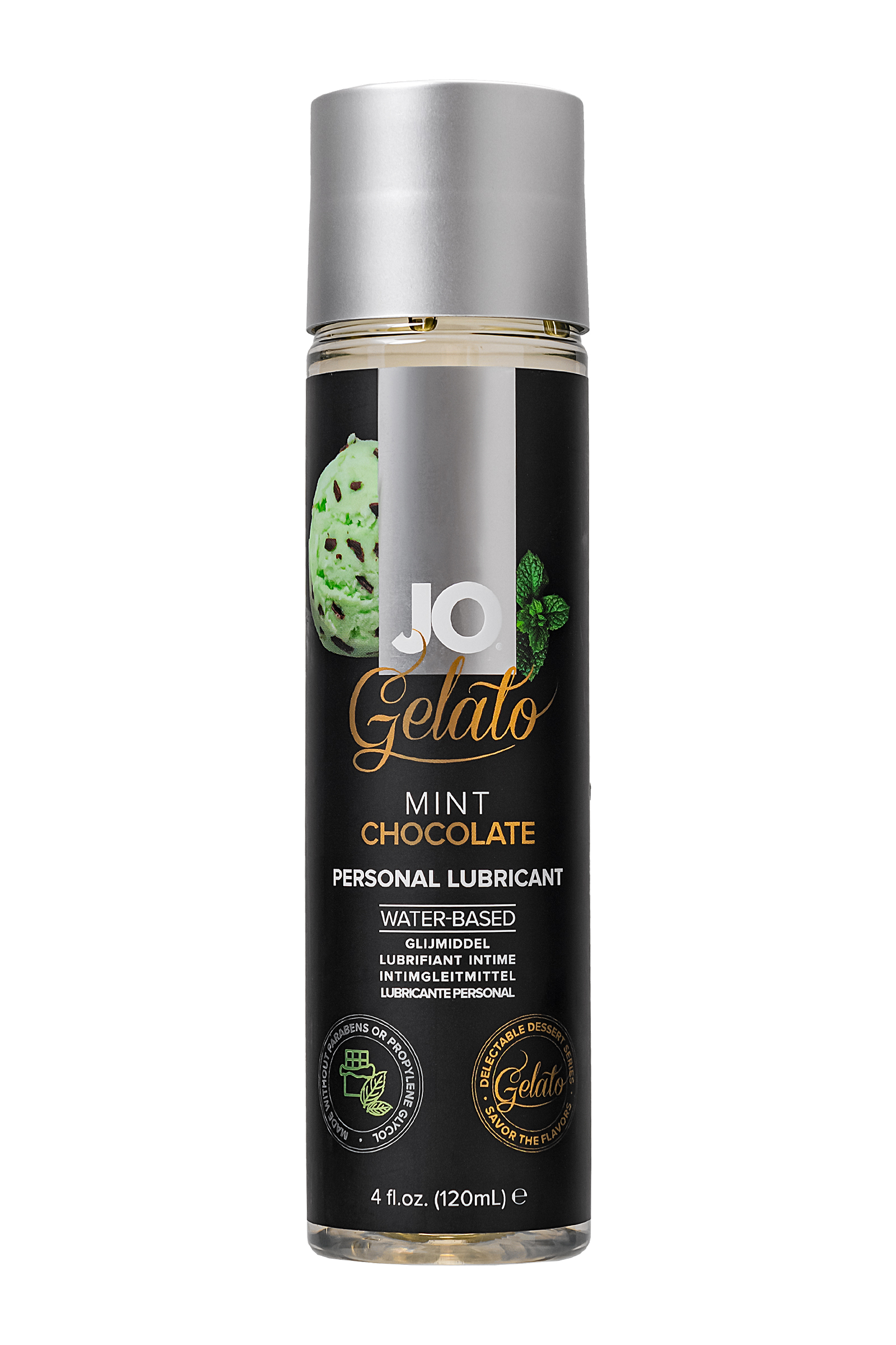 Съедобный лубрикант на водной основе JO Gelato Mint Chocolate, со вкусом мятный шоколад, 120 мл