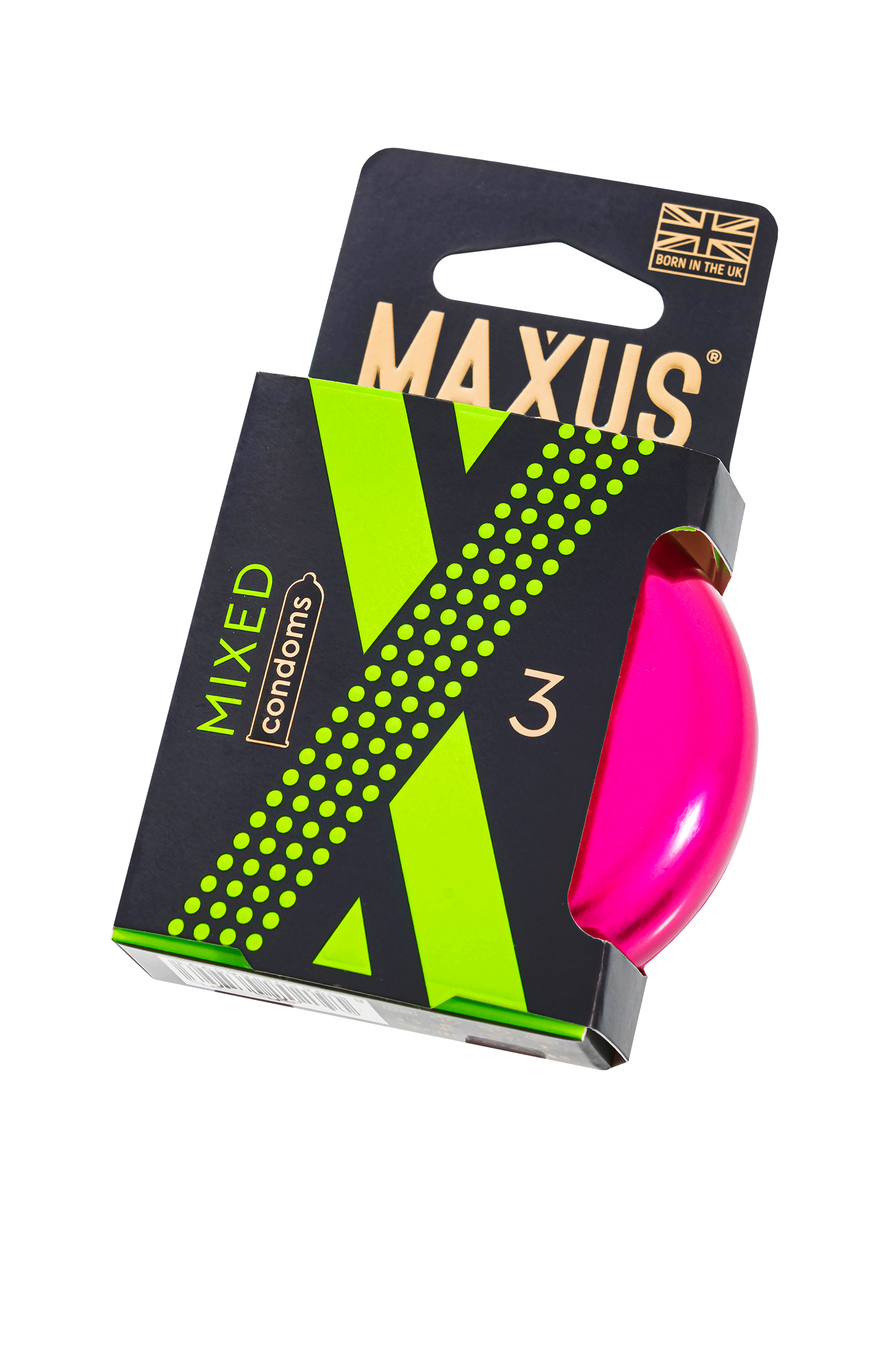 Презервативы Maxus Mixed, набор, латекс, железный кейс, 3 шт.